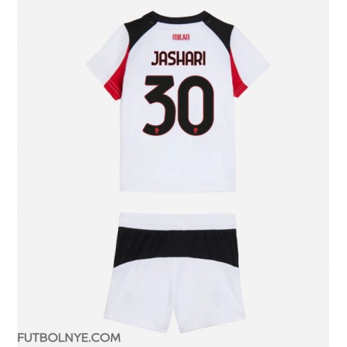 Camiseta AC Milan Ardon Jashari #30 Visitante Equipación para niños 2025-26 manga corta (+ pantalones cortos)